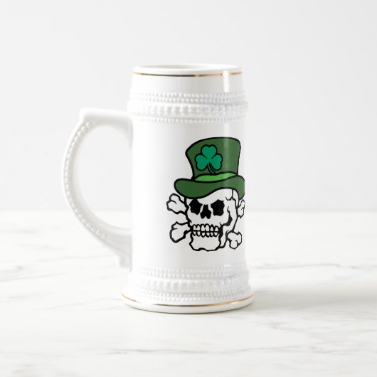 Irish Skull Stein Bierpul (Links)