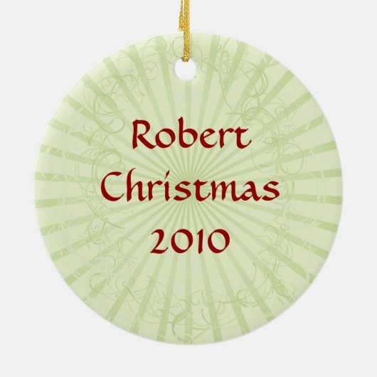 Irish Slainte kerstversier Keramisch Ornament (Achterkant)