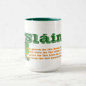 Irish Slainte met Gedicht St. Patrick's Day Mok (Midden)