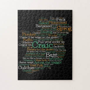 Irish Slang Map Jigzaag Puzzle Legpuzzel