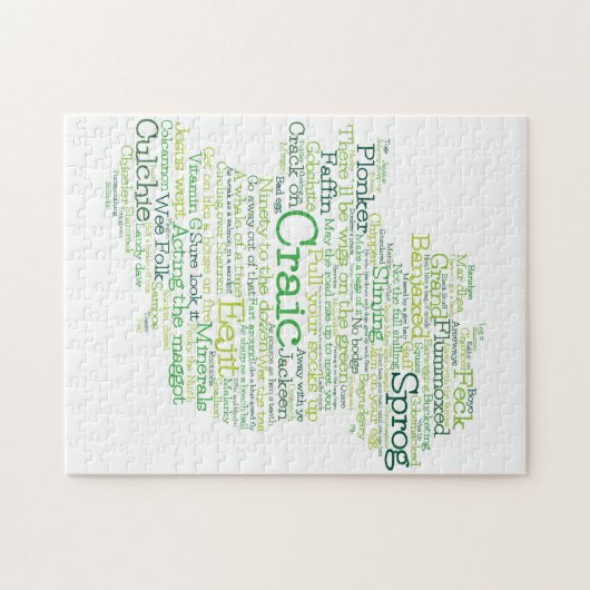 Irish Slang Map Legpuzzel (Horizontaal)