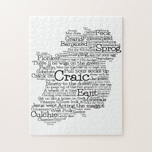 Irish Slang Map Legpuzzel (Verticaal)