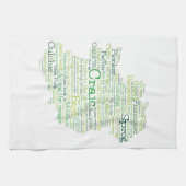 Irish Slang Map Theedoek (Horizontaal)