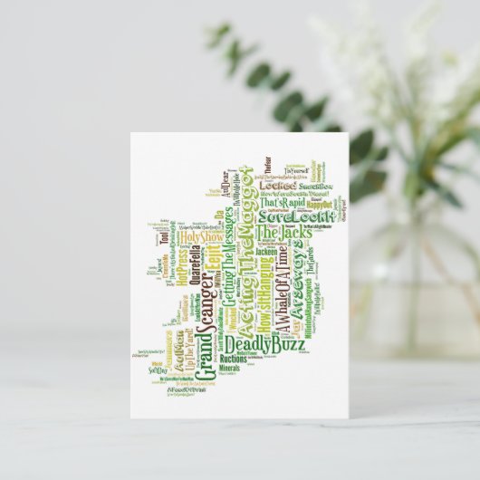 Irish Slang Mpa Briefkaart (Staand voorkant)