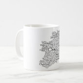 Irish Slang Word Art Kaart Koffie Mok (Voorkant links)