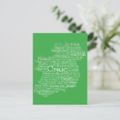 Irish Slang Word Art Map Briefkaart (Staand voorkant)