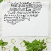 Irish Slang Word Art Map Kitchen Towel Theedoek (Gevouwen)