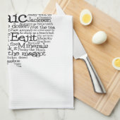Irish Slang Word Art Map Kitchen Towel Theedoek (Quarter Fold)