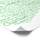 Irish Slang Word Art Map Poster (Hoek)