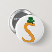 Irish Snake pin Ronde Button 5,7 Cm (Voorkant /achterkant)