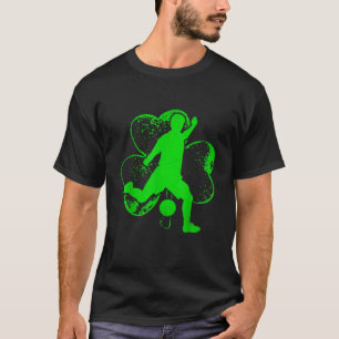 Irish Soccer Shamrock Funny Irish St Patrick Day T-shirt