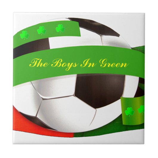 Irish Soccer tegel Tegeltje (Voorkant)