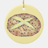 Irish Soda Bread Loaf Saint Patrick's Day Baking Keramisch Ornament (Achterkant)