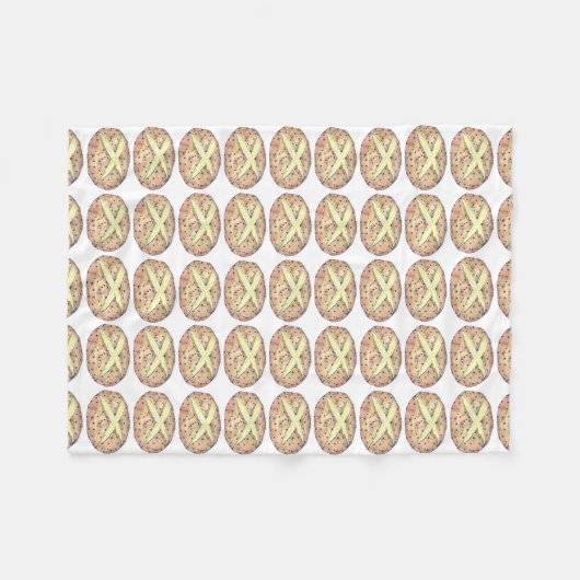 Irish Soda Bread Loaf St. Patrick's Day Baking Fleece Deken (Voorkant (Horizontaal))