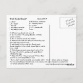 Irish Soda Bread Recipe Post Card Briefkaart (Achterkant)