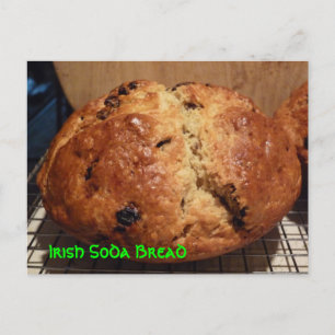 Irish Soda Bread Recipe Post Card Briefkaart