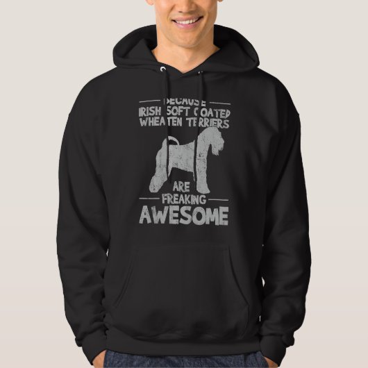 Irish Soft Coated Wheaten Terrier Hoodie (Voorkant)