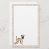 Irish Soft-Coated Wheaten Terrier Schattige Dog Be Briefpapier (Voorkant / Achterkant)