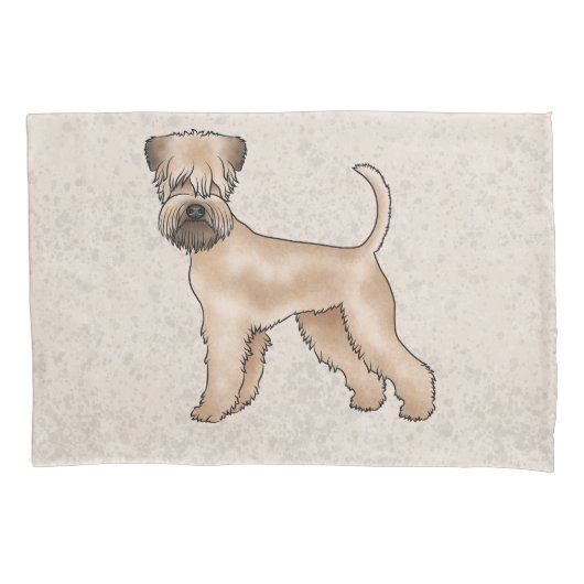 Irish Soft-Coated Wheaten Terrier Schattige Dog Be Kussensloop (Voorkant-Links)