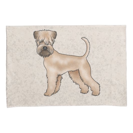 Irish Soft-Coated Wheaten Terrier Schattige Dog Be Kussensloop (Voorkant-Rechts)