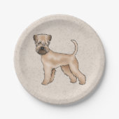 Irish Soft-Coated Wheaten Terrier Schattige Dog Be Papieren Bordje (Voorkant)