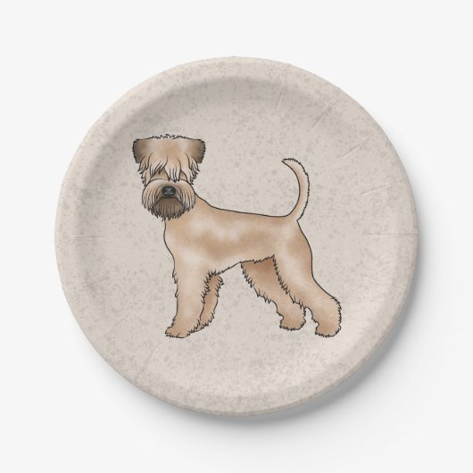 Irish Soft-Coated Wheaten Terrier Schattige Dog Be Papieren Bordje (Voorkant)