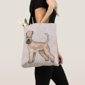 Irish Soft-Coated Wheaten Terrier Schattigee Carto Tote Bag (Dichtbij)