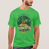Irish Soul Shamrock Shield St. Patrick's Day Tee T-shirt (Voorkant)