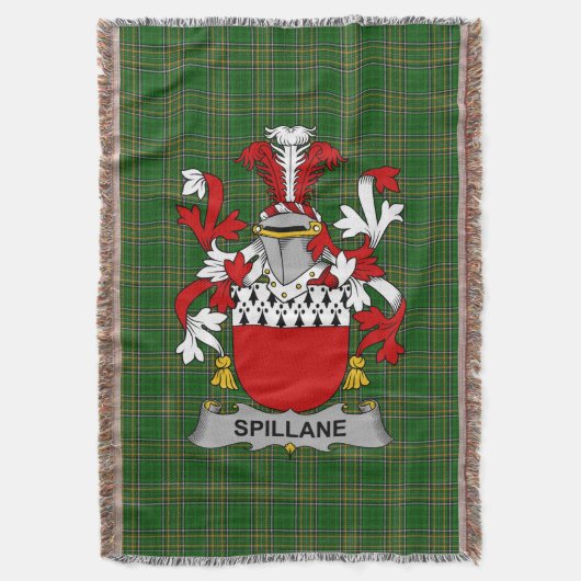 Irish Spillane of O_Spillane wapenschild familie Deken (Voorkant Verticaal)