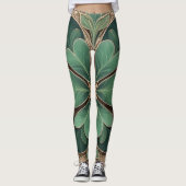 Irish Splendor: De Boho Shamrock Leggings (Voorkant)