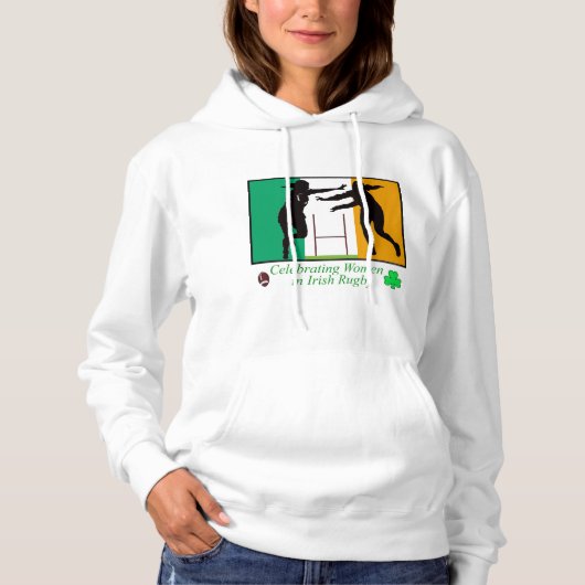 Irish Sport Afbeeldingen voor Fleece Pullover Hood (Voorkant)