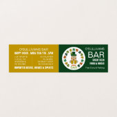 Irish Sports Bar, Pub/Brewery, Gedetailleerd Visitekaartje (Buitenkant ongevouwen)