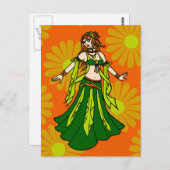 Irish Spring Belly Dancer Briefkaart (Voorkant / Achterkant)