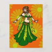 Irish Spring Belly Dancer Briefkaart (Voorkant)