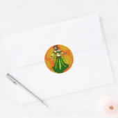Irish Spring Belly Dancer Ronde Sticker (Envelop)