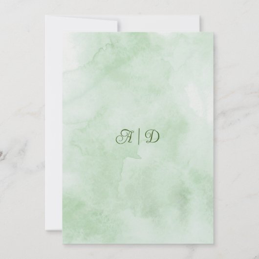 Irish Springtime Daisies Wedding Kaart (Achterkant)