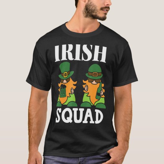 Irish Squad St Patricks Day Leprechauns Drink L T-shirt (Voorkant)