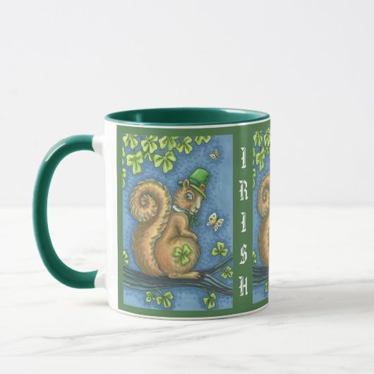 IRISH SQUIRREL ST. PATRICK'S DAY MOK Green (Links)