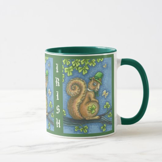 IRISH SQUIRREL ST. PATRICK'S DAY MOK Green (Rechts)