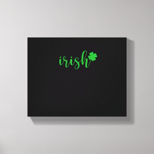 Irish St Patrick Day Mannen Vrouwen Saint Patricks Canvas Afdruk (Voorkant)
