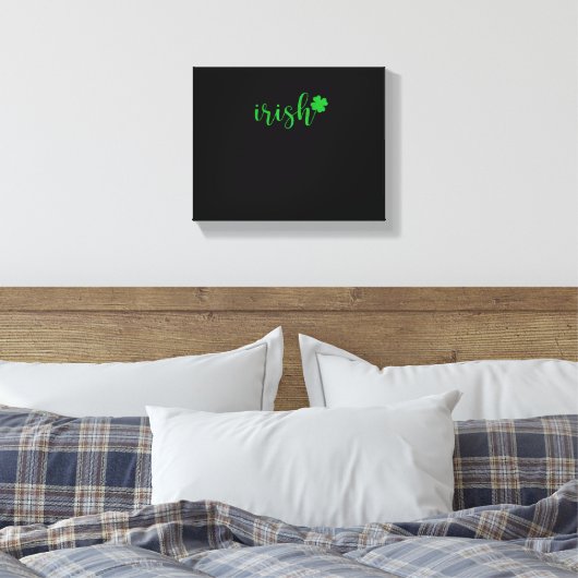 Irish St Patrick Day Mannen Vrouwen Saint Patricks Canvas Afdruk (Insitu (Slaapkamer))