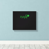 Irish St Patrick Day Mannen Vrouwen Saint Patricks Canvas Afdruk (Insitu (Houten vloer))