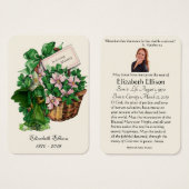 Irish St. Patrick Funeral Memorial Prayer Visitekaartje (Voorkant /achterkant)