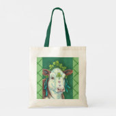 IRISH ST. PATRICK'S DAG HOGER, SHAMROCK-KOE TOTE BAG (Achterkant)