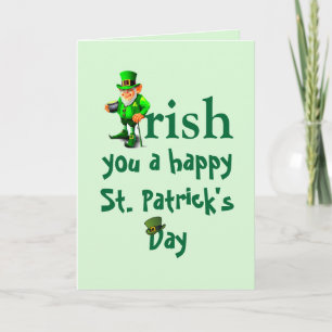 IRISH ST. PATRICK'S DAG KAART