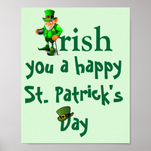 IRISH ST. PATRICK'S DAG POSTER