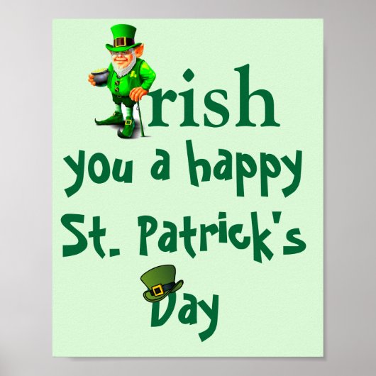 IRISH ST. PATRICK'S DAG POSTER (Voorkant)