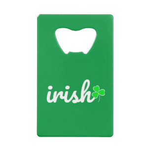 Irish St. Patrick's Day Creditkaart Flessenopener