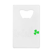 Irish St. Patrick's Day Creditkaart Flessenopener (Achterkant)