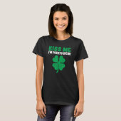 Irish St Patricks Day Drinking Rico Kiss Me I'm Pu T-shirt (Voorkant volledig)